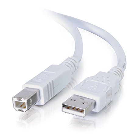 C2G/Cables To Go 13171 1m USB Cable - USB 2.0 A to B Cable White (3.3ft)