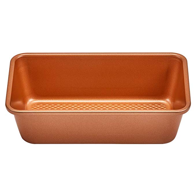Copper Chef 9x5 Loaf Pan | Diamond Baking Pans - Non Stick Cookware | Perfect Bread Pan for Oven
