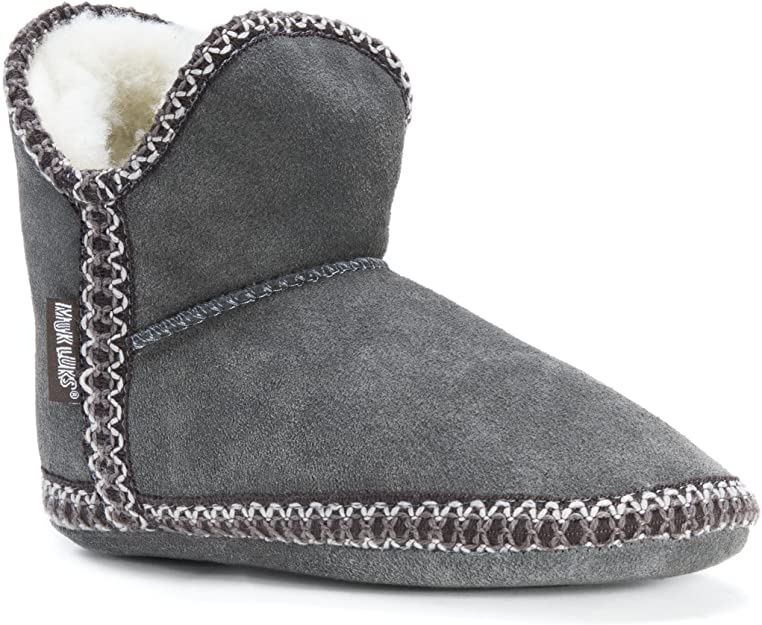 MUK LUKS Womens Maddy Amira Slippers with Faux Sherpa Lining