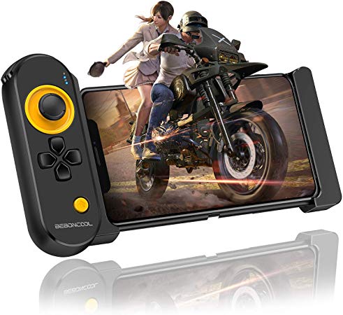 BEBONCOOL Mobile Controller for iOS iPhone, PUBG Mobile Game Controller with Triggers for 5.5-7.9 Inch iOS iPhone, Wireless Mobile Controller Remote PUBG Gamepad for Bluetooth iOS FPS Games