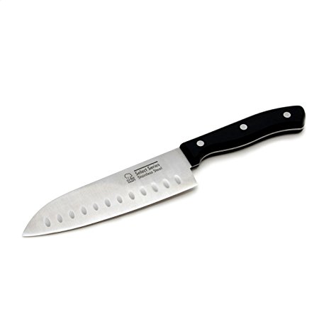 Chef Craft 21671, 1-piece Select Series Stainless Steel Santoku Knife, 7 Inch Blade