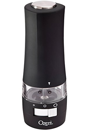 Ozeri Savore Soft Touch Electric Pepper Mill and Grinder