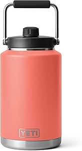 YETI Rambler Gallon Jug, Vacuum Insulated, Stainless Steel with MagCap, Coral