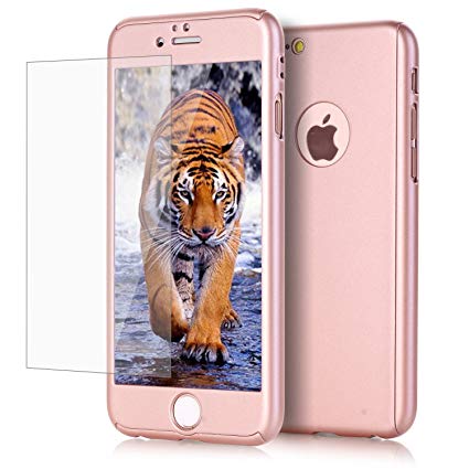 iPhone 7 case, VPR 2 in 1 Ultra Thin Full Body Protection Hard Premium Luxury Cover [Slim Fit] Shock Absorption Skid-proof PC case for Apple iPhone7 (4.7inch) (Rose Gold)