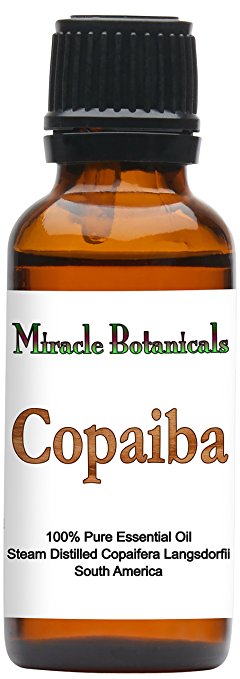 Miracle Botanicals Copaiba Essential Oil - 100% Pure Copaifera Langsdorfii - 10ml or 30ml Sizes - Therapeutic Grade - 30ml