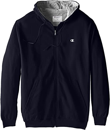 Champion Men's Big & Tall Full-Zip Fleece Hooded Jacket