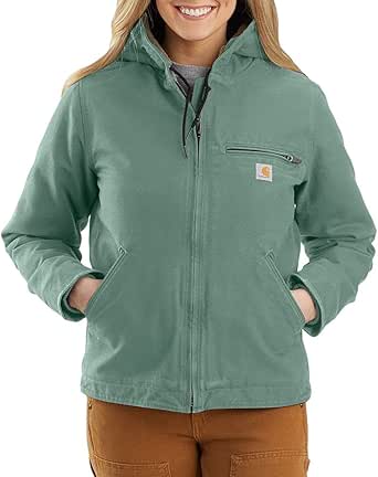 Carhartt Women's Loose Fit Washed Duck Sherpa Lined Jacket