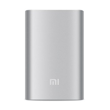 Xiaomi 5v 2a 10000mah Power Bank External Battery Charger for Smartphones and Tablets Such As Iphone 5s Galaxy S4 Ipad Air Mini Galaxy Tab and More Silver