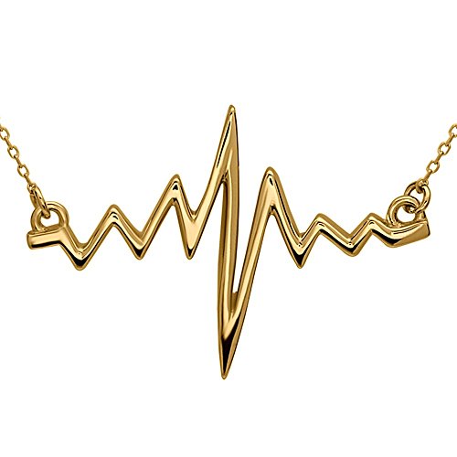 Heartbeat Necklace by Silver Phantom Jewelry