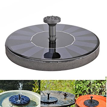 B2COOL Solar Bird bath Fountain Pump for Garden Pond Pool Water Cycle, 1.4W Outdoor Watering Submersible Pump Kit