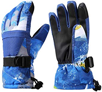 Ski Gloves (1 Pair) Warm Gloves for Men and Women Touch Screen Windproof Waterproof Non-Slip Outdoor Winter Gloves