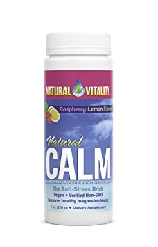 Natural Vitality Natural Calm Diet Supplement, Raspberry Lemon, 8 Ounce