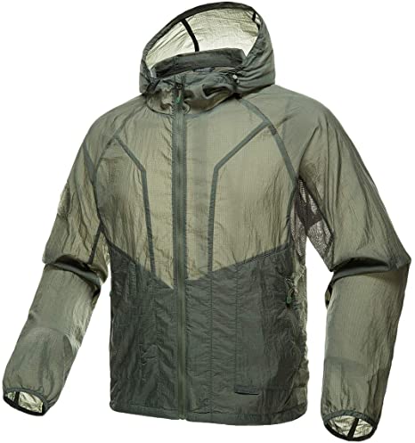 FREE SOLDIER Men’s Tactical Jacket Lightweight Wind Breaker Jacket Water-Resistant Breathable Hiking Cycling Jacket