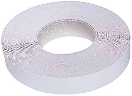 Edge Supply White Melamine 3 inch X 10 ft roll of White Edge Banding – Pre-glued Flexible Edging – Easy Application Iron-On Edging for Cabinet Repairs, Furniture Restoration