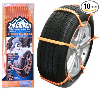 Zip Grip Go Cleated Tire Traction Device for Cars, Vans and Light Trucks