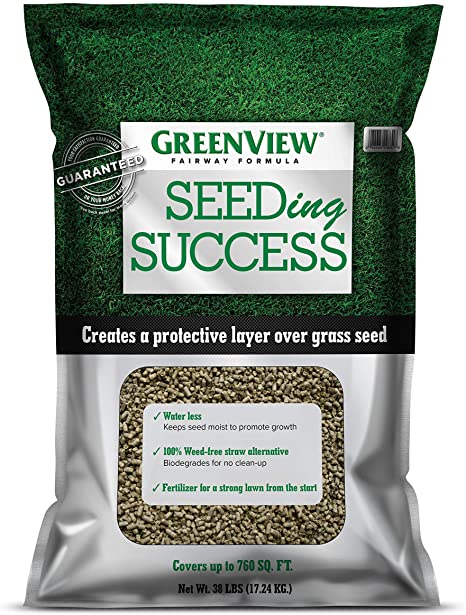 GreenView Fairway Formula Seeding Success (2329835) Biodegradable Mulch with Fertilizer - 38 lb. - Covers 760 sq. ft.