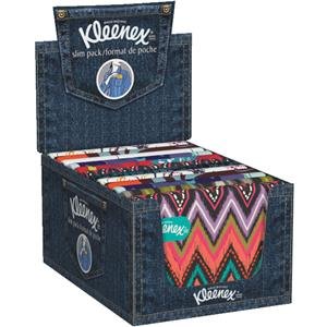 Kleenex Slim Pack Facial Tissue 10 Count 3-ply (Pack of 12)