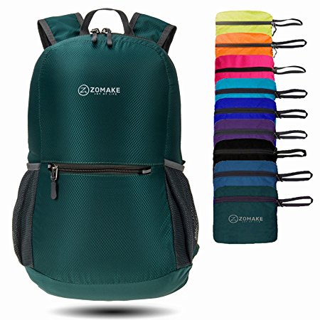 ZOMAKE Waterproof Ultra Lightweight Packable Backpack Hiking Daypack,Small Backpack Handy Foldable Camping Outdoor Backpack Little Bag