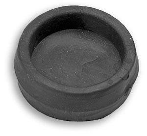 Black Rubber Adjustable Bed Caster Cups, Set of 4