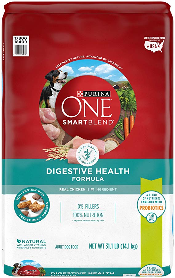 Purina ONE Natural Sensitive Stomach Dry Dog Food; SmartBlend Sensitive Systems Formula - 16.5 lb. Bag