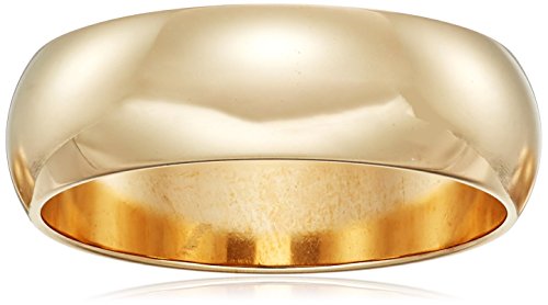 Classic Fit 10K Gold Wedding Band, 6mm