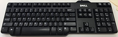 Dell OEM Genuine USB 104-key Black Wired Keyboard (RH659 L100 SK-8115)