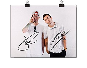 Twenty One Pilots Tyler Joseph,Josh Dun Autographed Signed 8x10 Photo Reprint RP COA 'Blurryface, Vessel, Regional at Best'