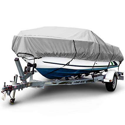 Budge B-601-X8 Gray 24' - 26' Long, 106" Beam Width Boat Cover