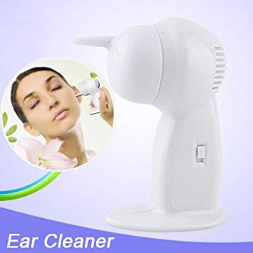 Cordless Electric Earpick Ear Vacuum Cleaner Massager - White