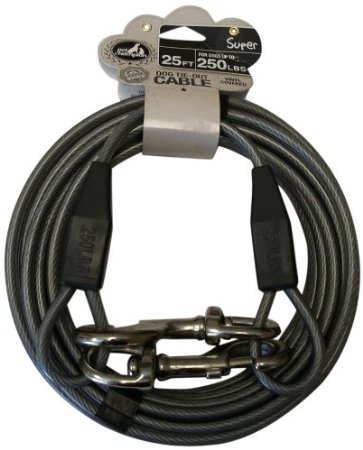 Pet Champion Super Tie Out Cable for Dogs Up to 250-Pound
