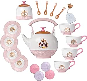 Disney Princess Style Collection Tea Set for 4! includes 21 Pieces [Amazon Exclusive]