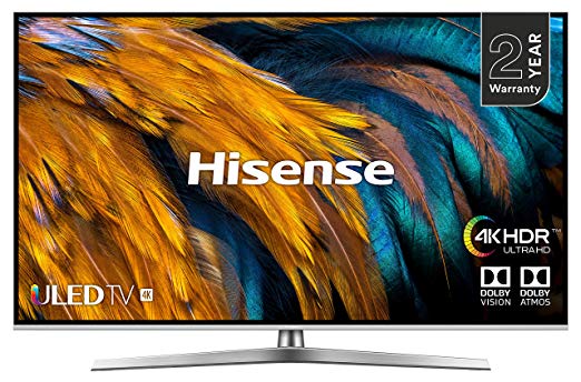 Hisense H55U7BUK 55-Inch 4K UHD HDR Smart ULED TV with Freeview Play (2019)