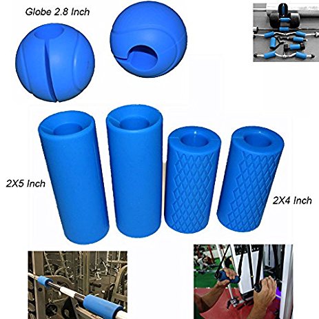 E2shop Dumbbell Grips, Barbell Grips Thick Bar Adapter Muscle Builder Weightlifting Fat Grips