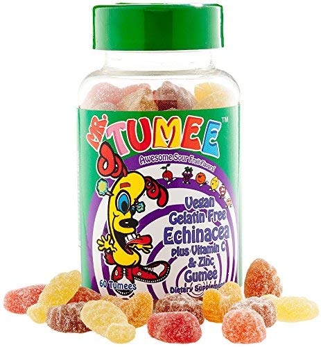 Mr. Tumee Echinacea   Vitamin C & Zinc Gumee, Strawberry/Lemon/Orange/Grape/Cherry/Grapefruit, 60 Count