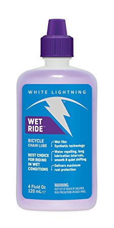 White Lightning Wet Ride Extreme Conditions Heavy Bicycle Chain Lube
