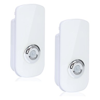 2 Pack LED Motion Sensor Light EZOWare 3-in-1 LED Motion Activated Night Light / Flashlight / Rechargeable Emergency Light