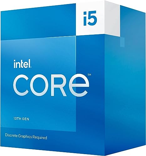 Intel Core i5-13400F Desktop Processor 10 cores (6 P-cores   4 E-cores) 20MB Cache, up to 4.6 GHz