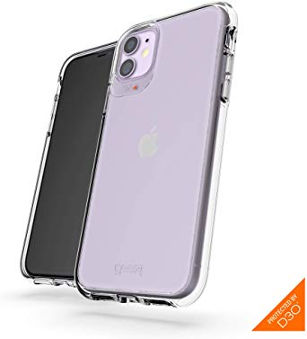 GEAR4 Crystal Palace Compatible with iPhone 11 Case, Advanced Impact Protection with Integrated D3O Technology, Anti-Yellowing, Phone Cover – Transparent