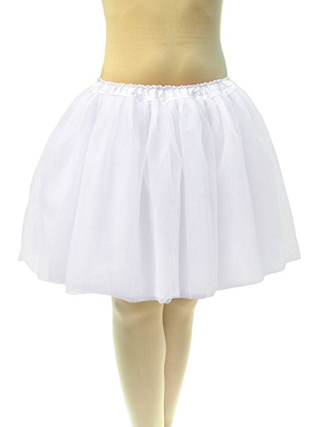 Dancina Women's Classic Adult Tutu Skirt 4 Layer in Vibrant Colours Length 18”