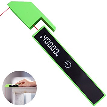 MyAntenna KIWI P1 Laser Measure 131 Ft/40M Measuring Tape with One Button Four Modes Laser Distance Meter Compact,Precise,Measure Distance Quick Easy Fun with Timer Function, Smart Switch,Green