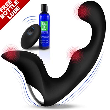 Vibrating Prostate Massager with Wireless Remote - Anal Sex Toy Male Vibrator Butt Plug 9 Vibration Modes – Waterproof Silicone, USB Fast Charge, Prostate Health