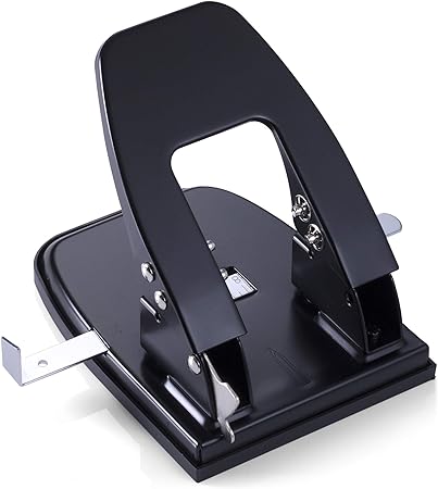 Officemate Standard 2 Hole Paper Punch, 30 Sheets Capacity, Black (90079)