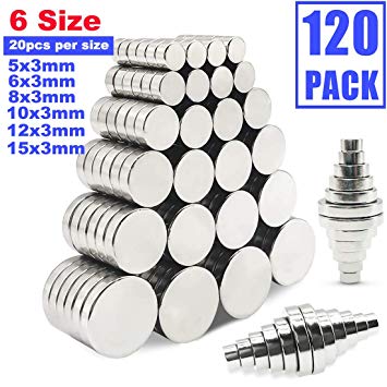 Grtard Refrigerator Magnets for Office, Hobbies, Crafts and Science, Round Ceramic Industrial Ferrite Magnets, Push Pin Magnets, Fridge Magnets, Whiteboard Magnets (Silver)