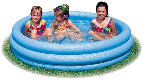 Intex Crystal 3 Ring Blue Pool, 3-Ring, 66" X 16"