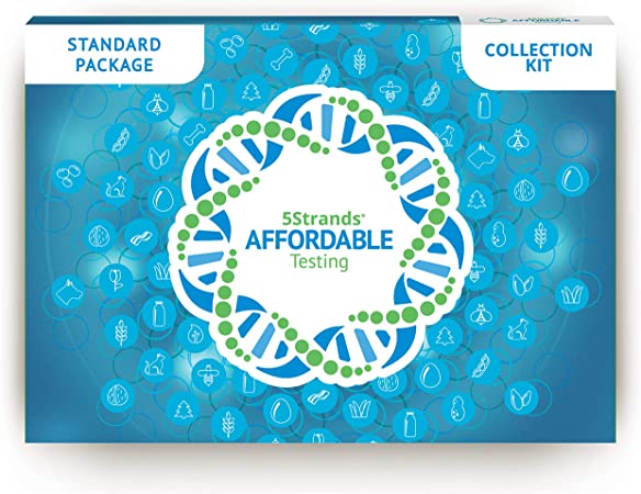5Strands Standard Package - 210 Food & 125 Environmental Intolerances Tested, 80 Nutritional Imbalances, Hair Analysis at Home Collection Kit, Holistic Health Test Results Within 7-10 Days