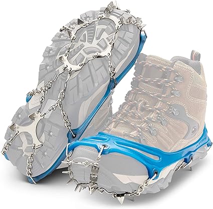 Yaktrax Ascent Heavy Duty Traction Cleats with 16 Stainless-Steel Spikes (1 Pair)