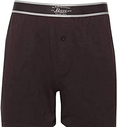 G.H. Bass & Co Cotton Stretch Knit Boxers 3pk (Black/Grey)