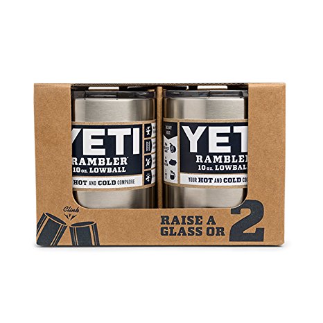 YETI Rambler 10oz Vacuum Insulated Stainless Steel Lowball with Lid