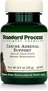 Standard Process Canine Adrenal Support - Canine Support Supplement for Adrenal Health - Nutritional Supplement for Liver & Kidney Support - Powder Dog Supplement Formula to Aid Adrenal Glands - 25 g