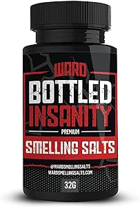 Ward Smelling Salts - Bottled Insanity - Insanely Strong Inhalant for Athletes | Powerlifting Hockey Football Weight Lifting and More